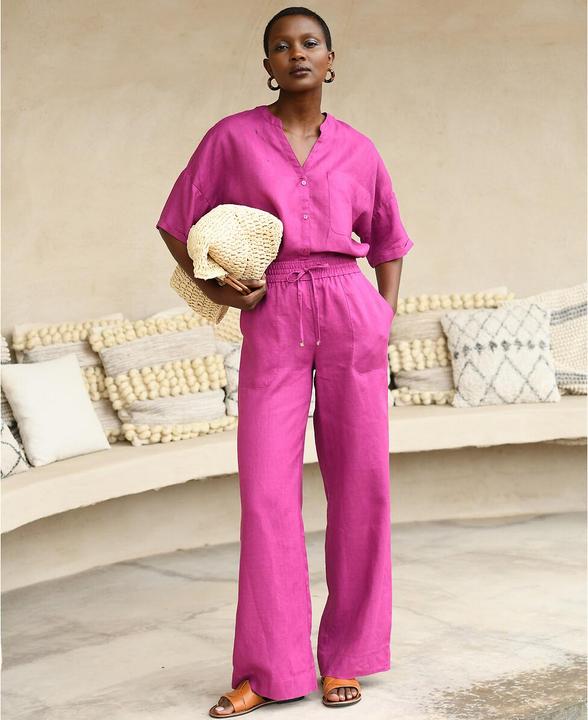 Actual product image Anne Weyburn Leinenhose (50)