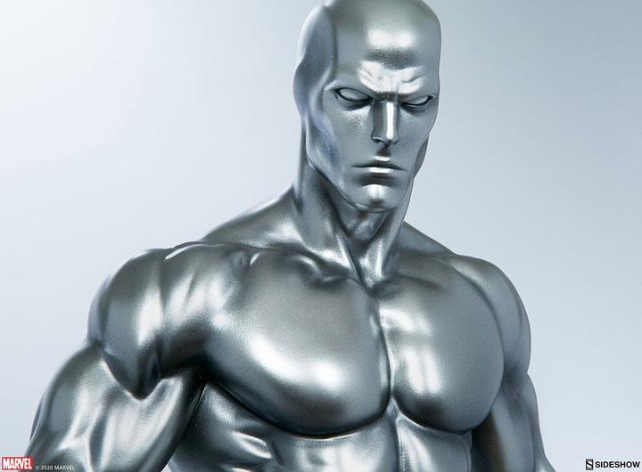 Actual product image Sideshow Marvel statuette Silver Surfer 65 cm