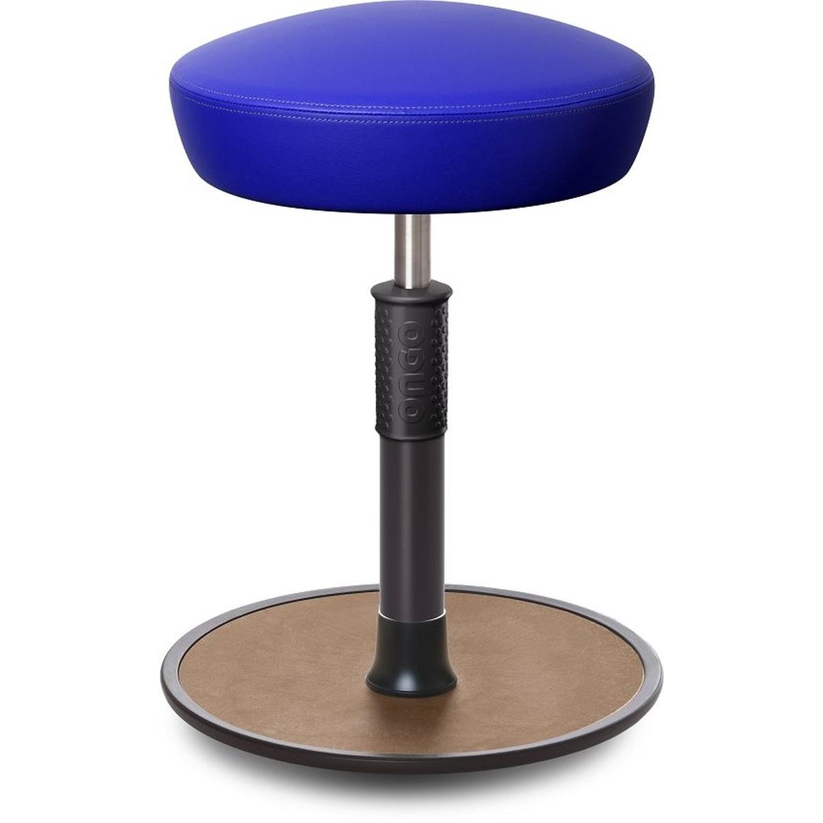 Ongo, Bürostuhl, Sitz- Stehhocker Free Regular Hutsitz skai Kunstleder blau schwarz /Natur