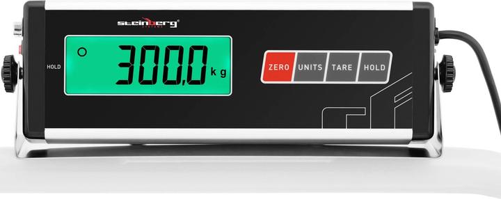 Produktbild Steinberg Bodenwaage Durchfahrwaage Industriewaage Schwerlastwaage 300 kg LCD 100 x 95 cm