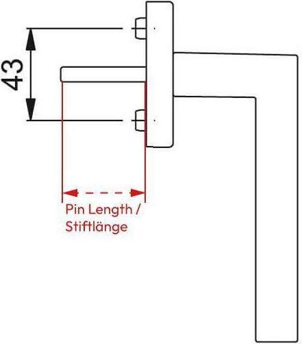 Nährwerte und Zutaten Z-Wave HOPE11902735 - HOPPE eHandle Lockable ConnectSense Amsterdam 43mm