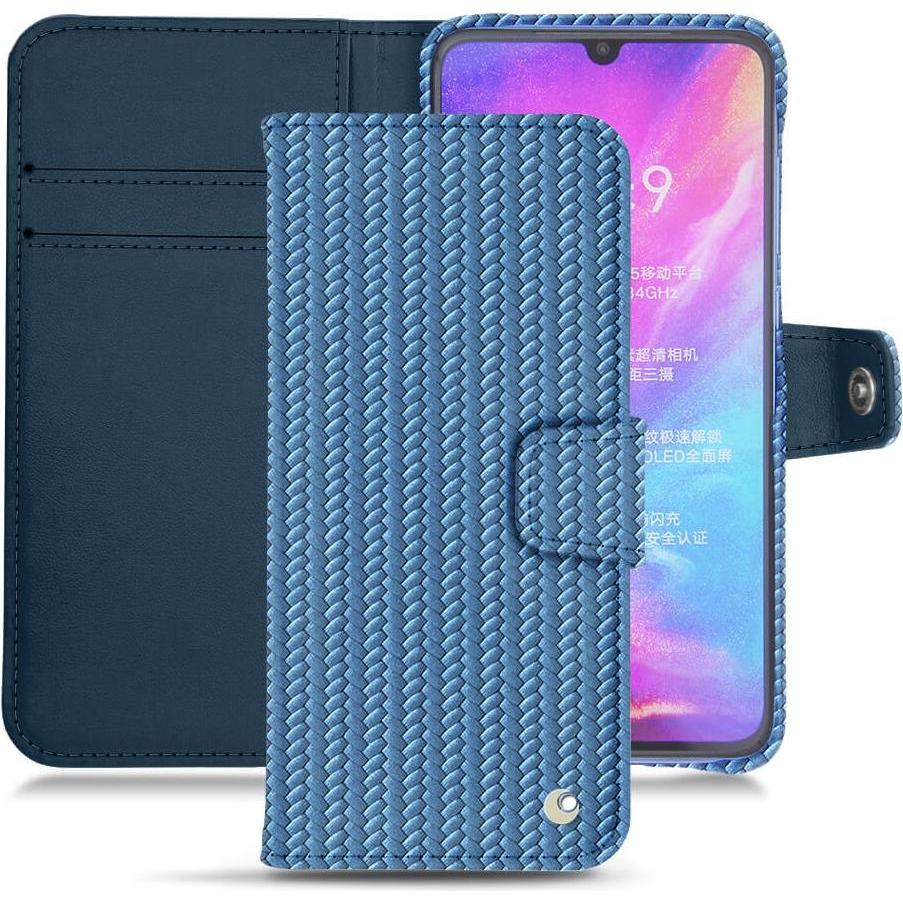 Noreve Lederschutzhülle Wallet (Xiaomi Mi 9), Smartphone Hülle, Blau