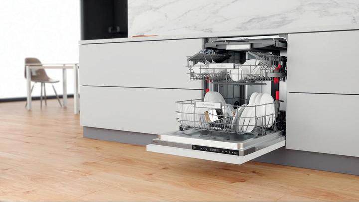 Immagine prodotto Whirlpool WIP 4O33 PLE S, Volledig ingebouwd, Volledige grootte (60 cm), Roestvrijstaal, Zwart, 1,55 m, 1,5 m