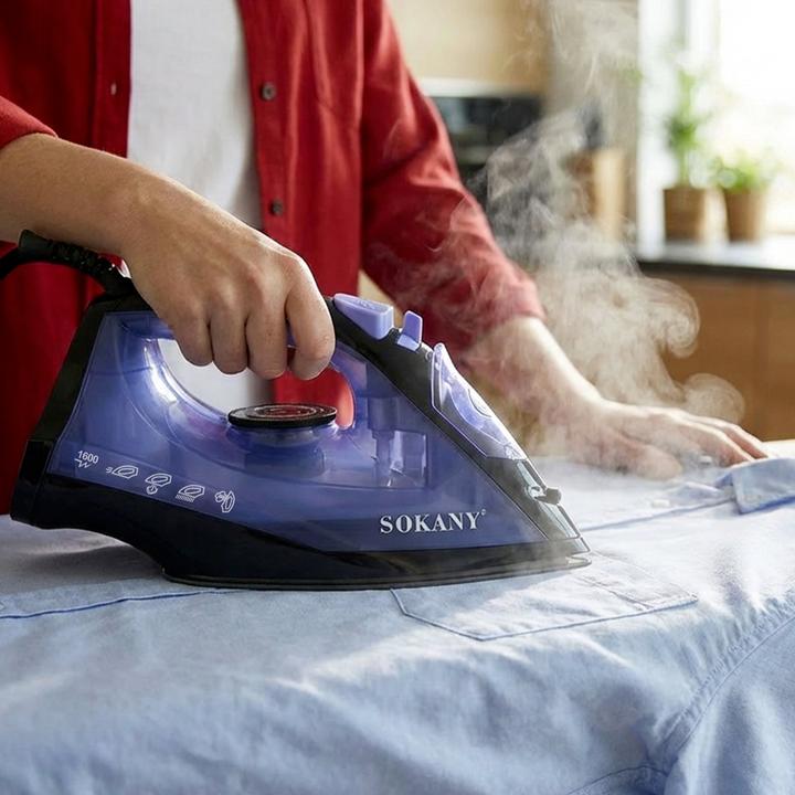 Produktbild Sokany Dampfbügeleisen 1600W Keramiksohle (1600 W)