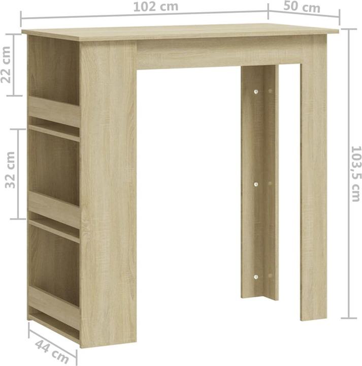 Produktbild vidaXL Stehtisch (102 x 50 x 103.50 cm)