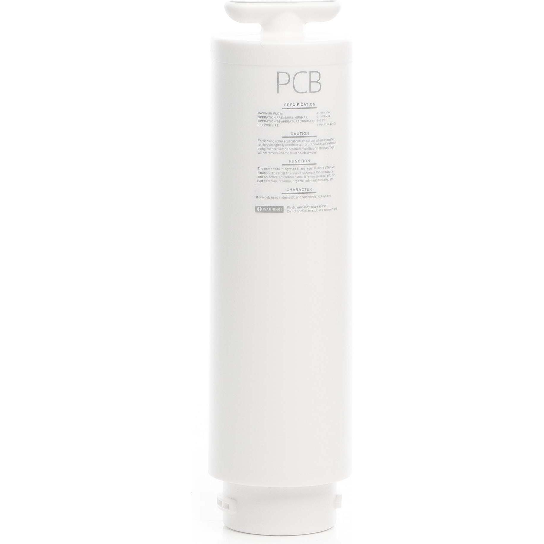 Naturewater PCB Wasserfilter Kombifilter PP Aktivkohleblock Trinkwasserfilter, Wasserfilter, Weiss