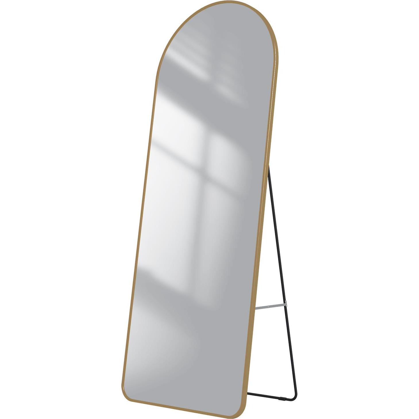 Thumbnail - Emke, Spiegel, Bogen Standspiegel mit Rahmen aus Aluminium, 60*160cm, Gold