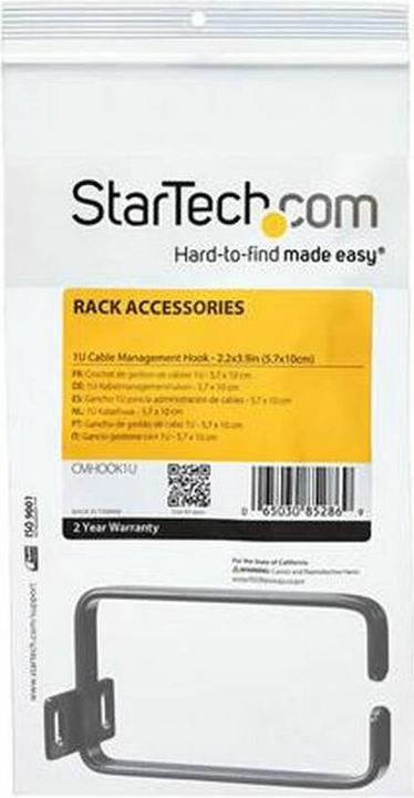 Actual product image StarTech Rack Cable Management D-Ring