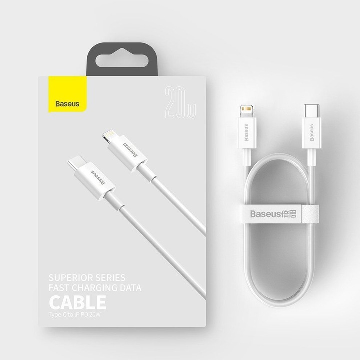 Actual product image Baseus Superior USB Type C - Lightning (1 m, USB 2.0)