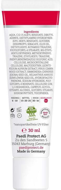 Produktbild Paediprotect Alpinsonnencreme (Sonnencreme, SPF 50+, 30 ml, 50 g)