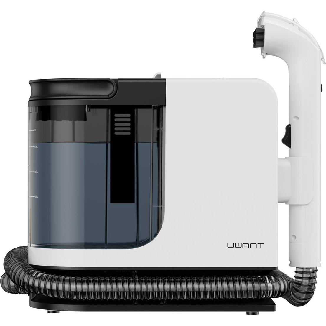 Uwant Odkurzacz piorący Y200 - biały, Detergente per tappezzeria + Detergente per tappeti, Bianco, Nero