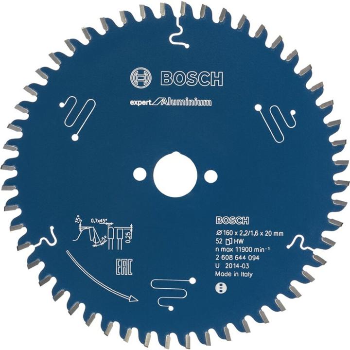 Produktbild Bosch Professional Zubehör Kreissägeblatt Expert for Aluminium, 260 x 30 x 2,8 mm, 80