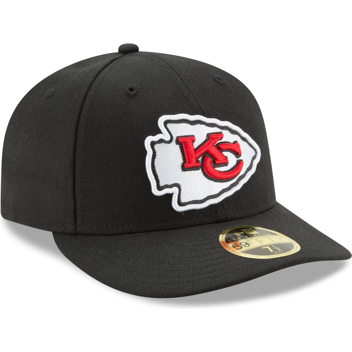 New Era, Herren, Cap, 59Fifty Low Profile Kansas City Chiefs, Schwarz, (7 1/4)