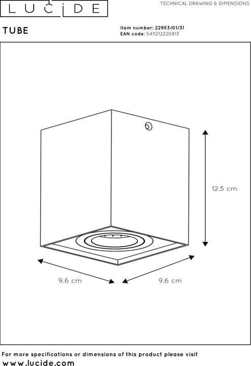 Produktbild Lucide Tube (GU10)