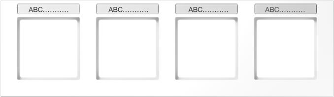 Actual product image JUNG Mounting frame 4f aws glz h A / A CREATION AC5840BFNAWW