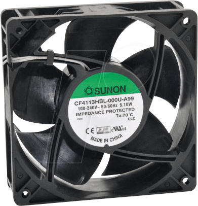 Actual product image Sunon DC fan 24V xx RoHS (92 mm, 1 x)
