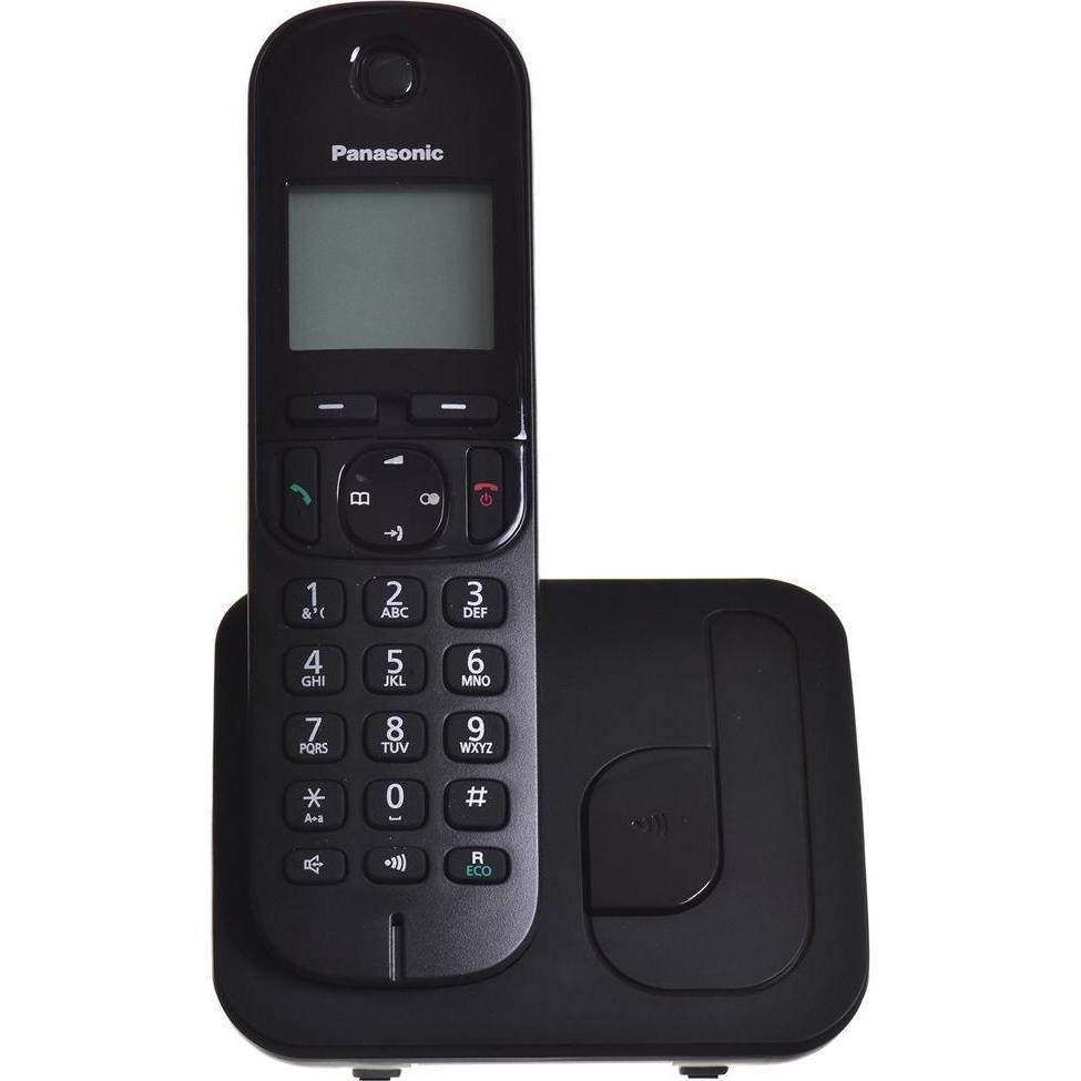 Panasonic KX-TGC 210 PDB DECT-Telefon Anrufer-Identifikation, Telefon, Schwarz