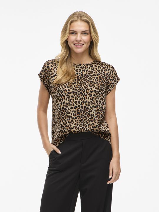 Actual product image Vila Round neck top with short sleeves (38)