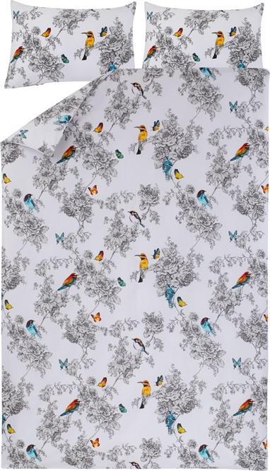 Actual product image Domoletti BED COV SET COTTON BIRD WILD 200X220 (200 x 220 cm)