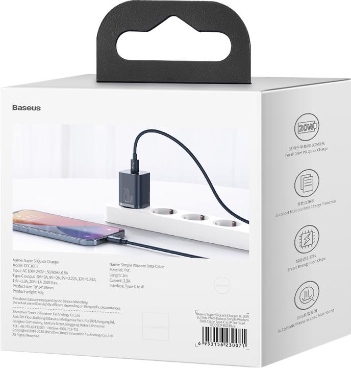 Produktbild Baseus Super Si Set Quick Charger (20 W)