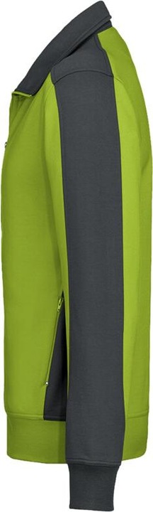 Produktbild Hakro Sweatjacke Contrast Perf kiwi/anthrazit Gr.6XL (6XL)