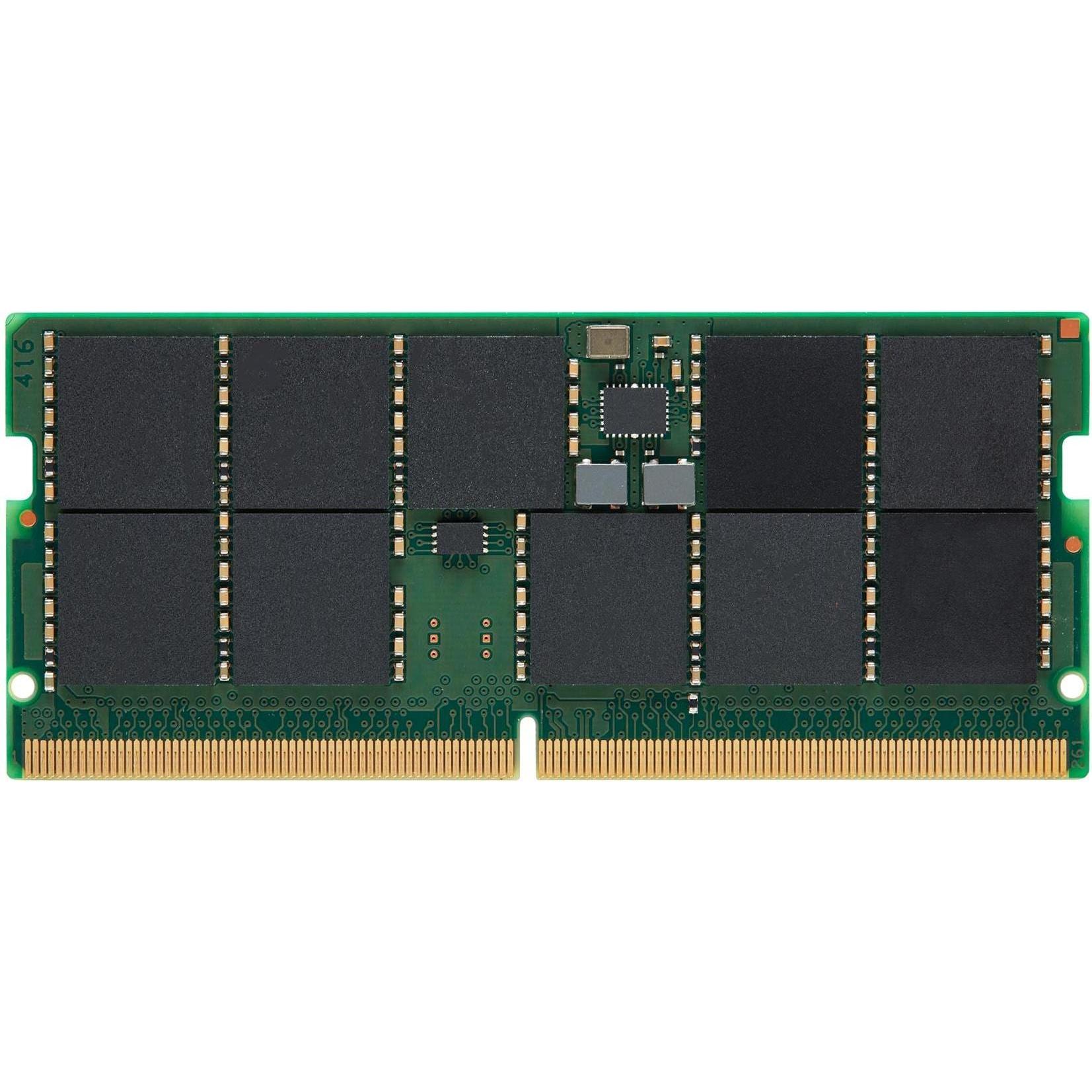 Kingston SO DDR5 16GB PC 5600 CL46 Server Premier ECC retail (1 x 16GB, 5600 MHz, DDR5-RAM, SO-DIMM), RAM, Grün, Schwarz