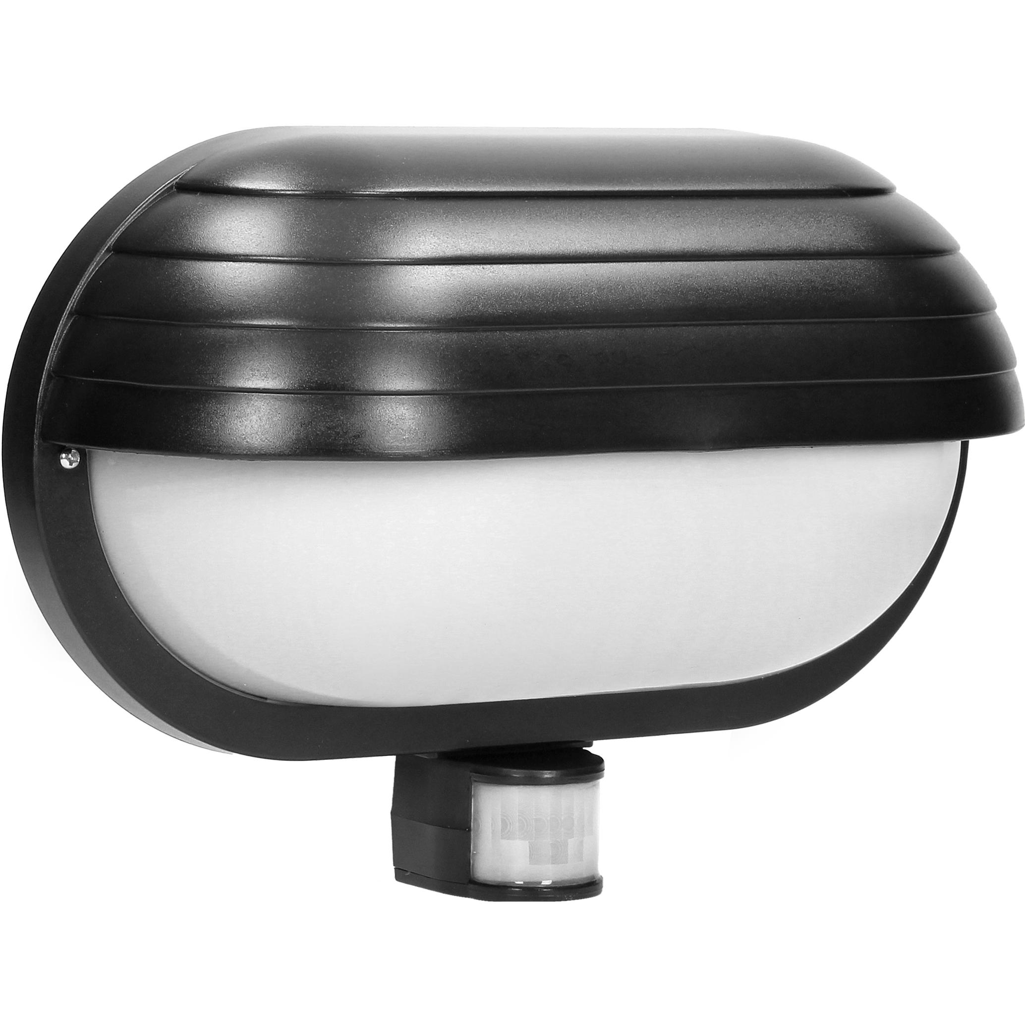 Orno, Gartenbeleuchtung, MUSAM, garden light with motion sensor 180 °, 1x60W, E27, IP44, with lock, plastic, black (E27,...