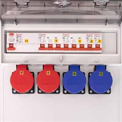 Image du produit EB Troller Distributeurs de chantier (4 x, CEE 16/5, CEE 32/5)