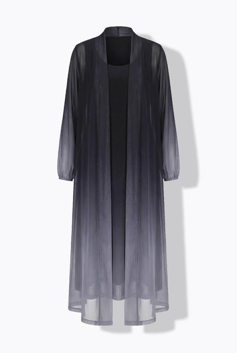 Actual product image Miamoda Straight cut color gradient mesh jacket (46)