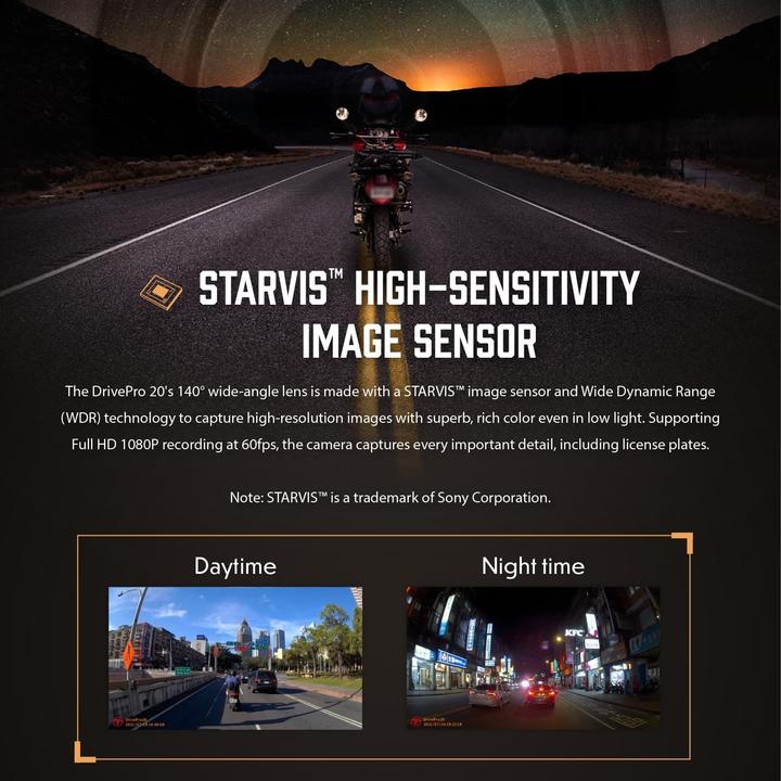 Produktbild Transcend DrivePro 20 64GB with Straps (Eingebautes Mikrofon, Full HD)