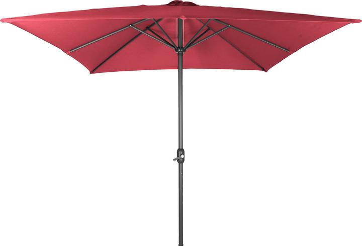 Actual product image Mojawo Alu Sonnenschirm Marktschirm 3m x 3m mit Kurbel