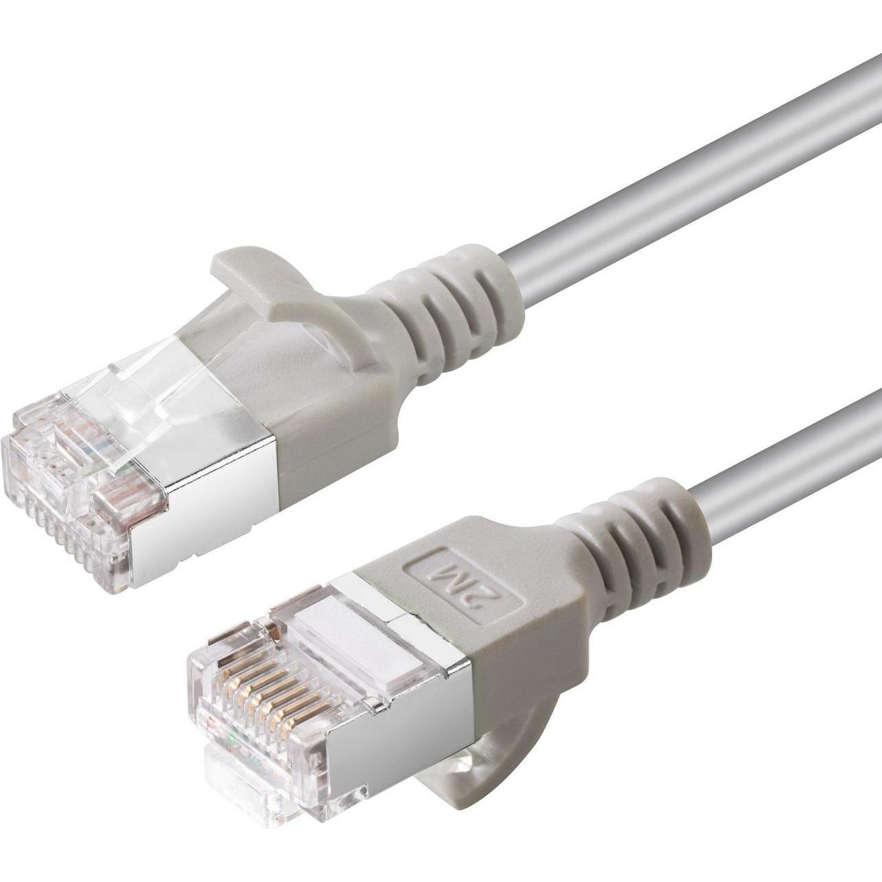 MicroConnect CAT6A U-FTP Slim, LSZH, 3m (U/FTP, CAT6a, 3 m), Netzwerkkabel