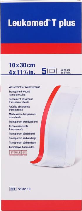 Produktbild BSN T plus transparenter Wundverband 10x30cm mit Wundauflage (5 x)