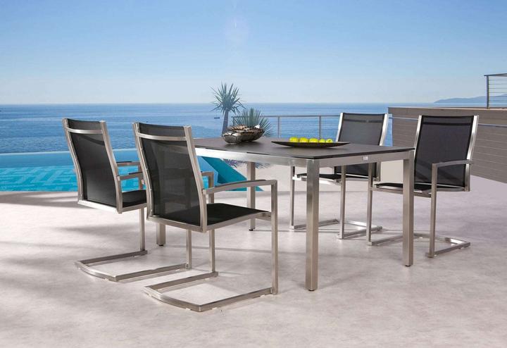 Produktbild Best Freischwing-Sessel Marbella Edelstahl/schwarz
