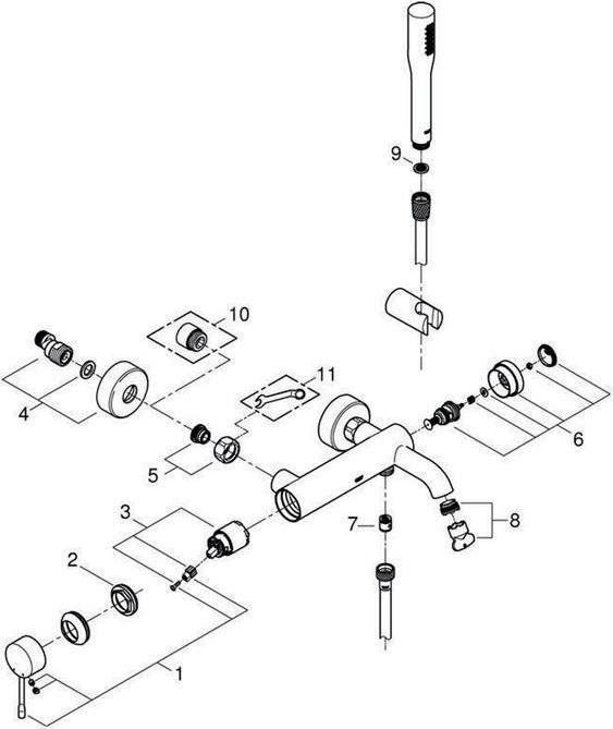 Produktbild Grohe Essence Einhand-Wannenbatterie