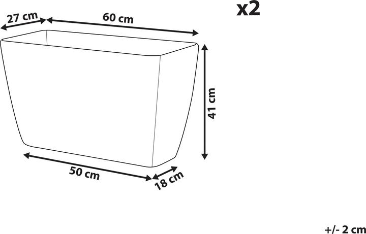 Actual product image Beliani Baris (27 x 60 x 41 cm)