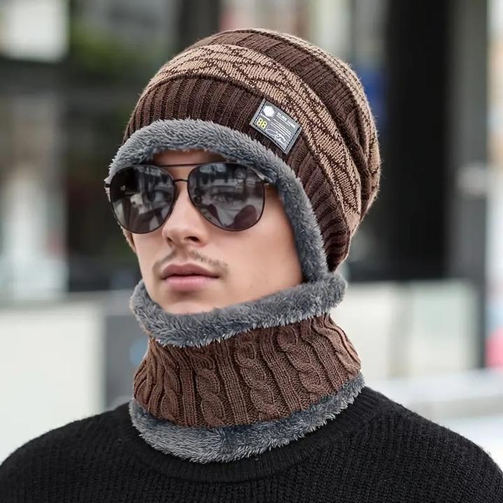 Immagine prodotto Swissdetector Cappello invernale multifunzionale in maglia - Marrone