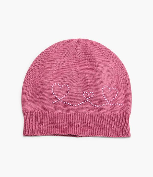 S.Oliver Mütze Feinstrickmütze mit Artwork