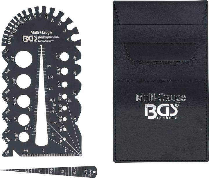Actual product image BGS Screwpitch Gauge and Thread Template | Inch Sizes | 1/4 - 2"
