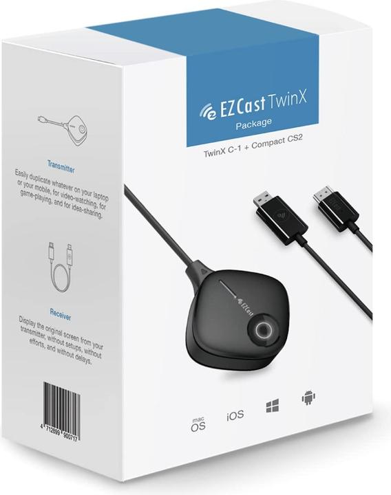 EZCast TwinX - Wireless Display Transmitter und Receiver