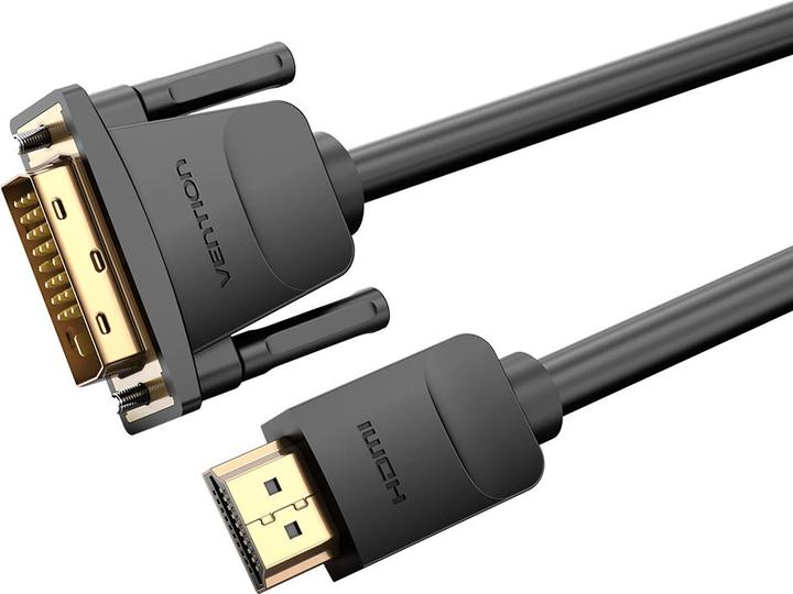Produktbild Vention HDMI to DVI Cable 3m ABFBI (Black) (3 m, HDMI, 2.0)