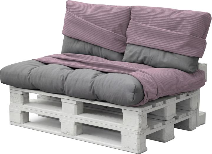 Produktbild Aspero Palettenkissenbezüge 3-teilig aus Streifen-Flanell Maratea (60 x 120 cm)