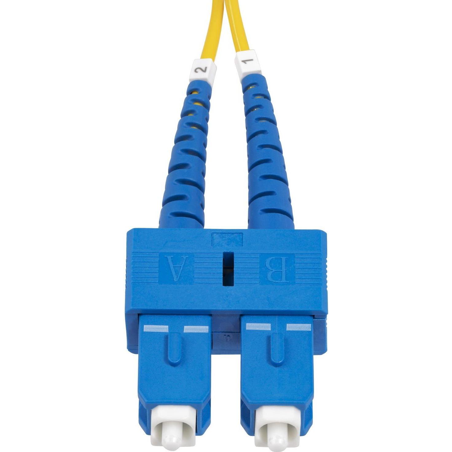 Thumbnail - StarTech com 2 Meter LWL Patchkabel SC SC (UPC) Singlemode OS2 Duplex, 9/125µm, 40G/100G, Biegeunemp (2 m), Netzwerkkabe...