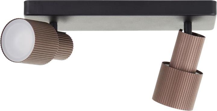 Actual product image Brilliant Cadiz LED spotlight bar 2-light black matt/bronze brushed (350 lm, GU10)