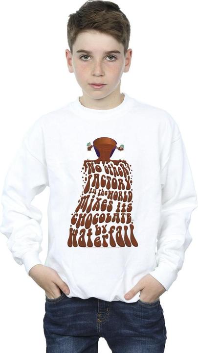 Actual product image Willy Wonka & the Chocolate Factory Boys Chocolate Waterfall Sweatshirt (128)