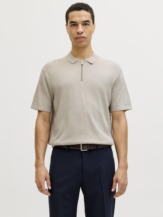 Produktbild Jack & Jones Jjeemil Knit Zip Polo Ss Sn (M)