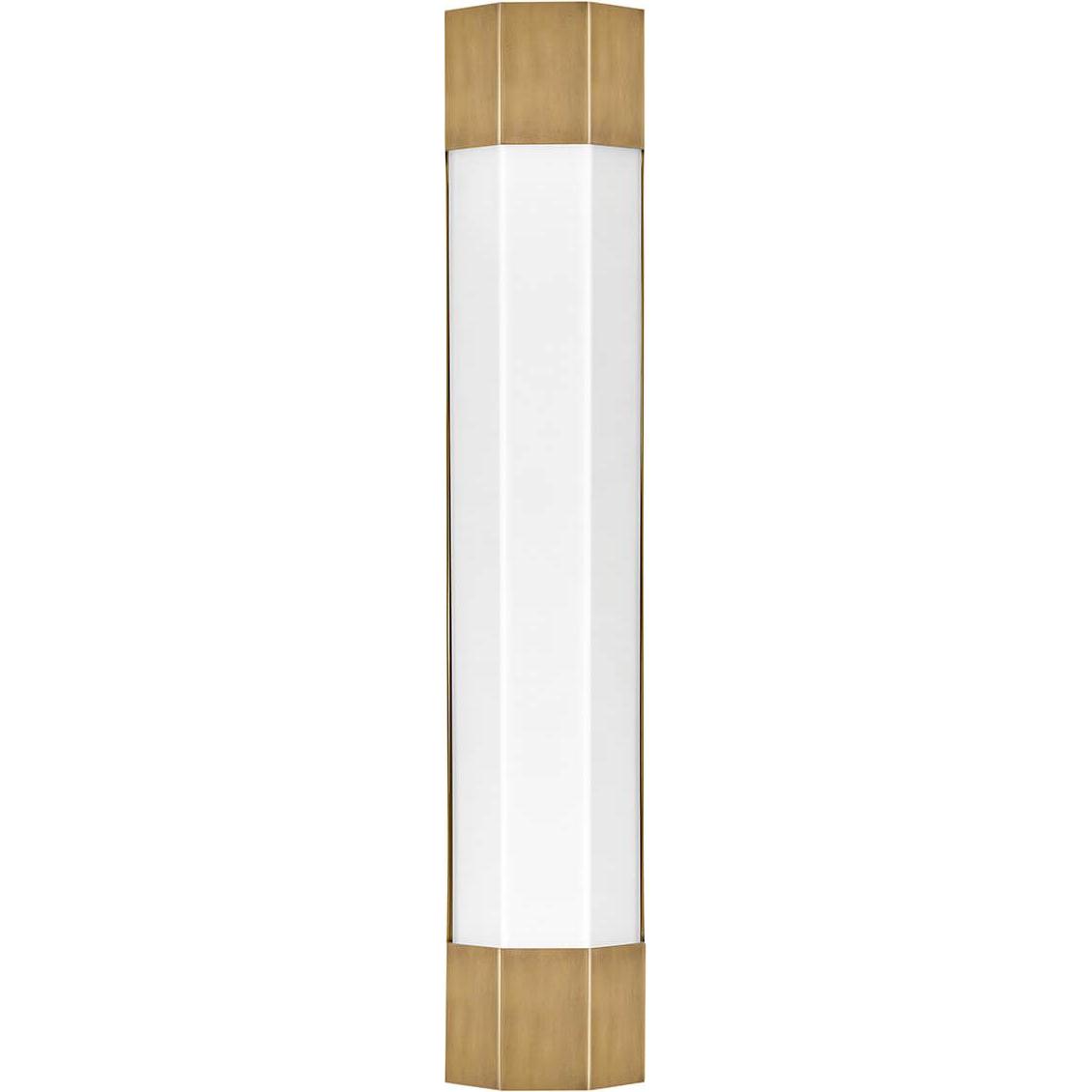 Elstead Lighting, Applique + Plafoniera, Elstead Facet LED Wandleuchte Heritage Messing IP44