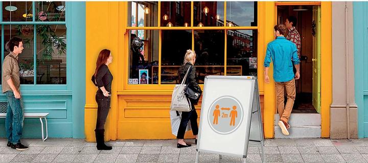 Actual product image Nobo Poster stand, weatherproof (A0)