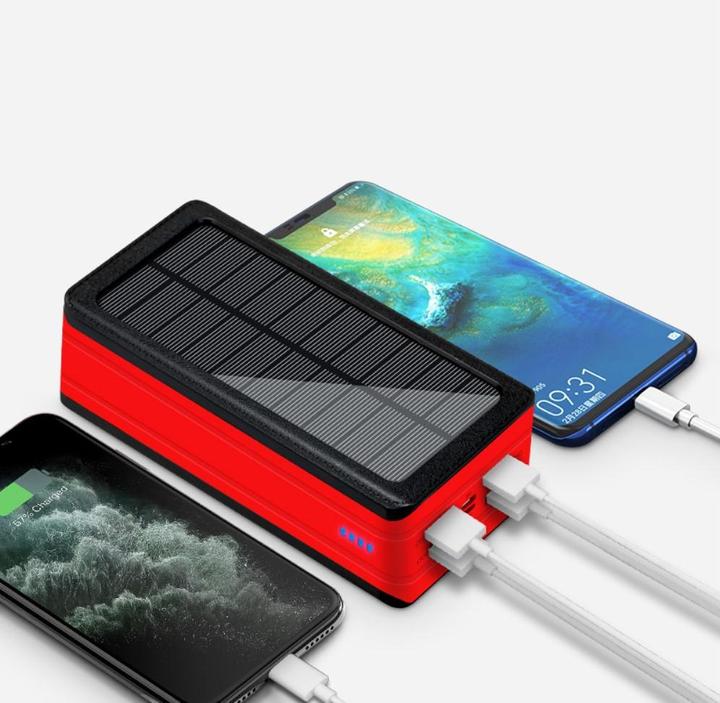 Immagine prodotto Deltalabs Powerbank solare da esterno LED 4x USB A (50000 mAh, 185 Wh)