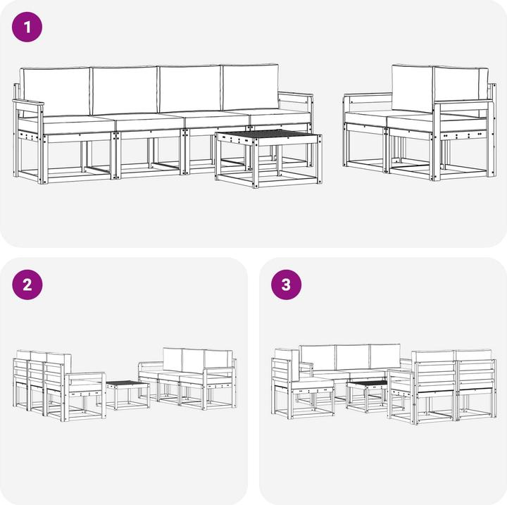 Produktbild vidaXL Outdoor-Sofagarnitur